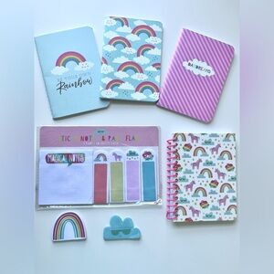 Rainbow and Unicorn stationery set